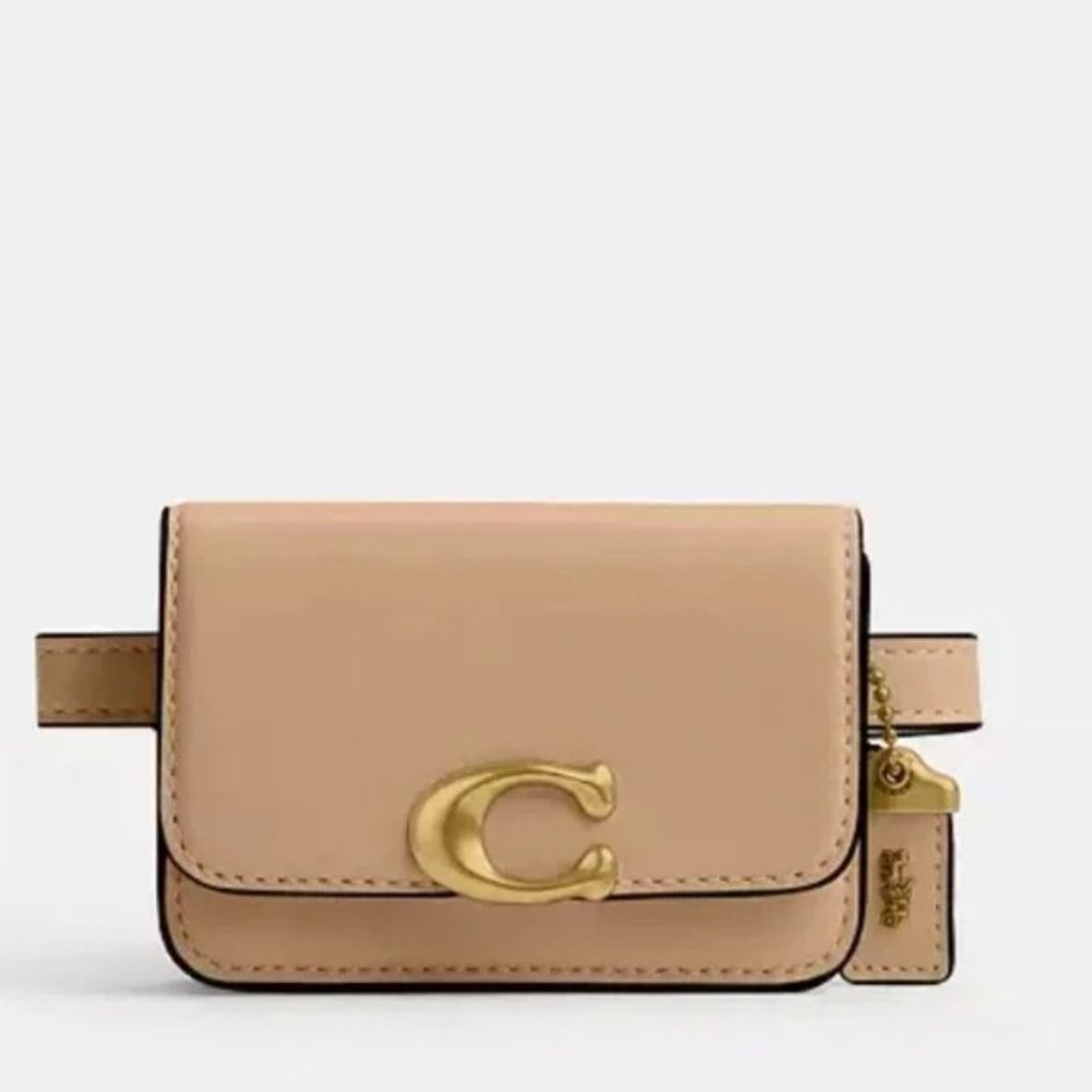 Coach Tan Bandit Card Case Belt Bag NWT - Picture 1 of 7